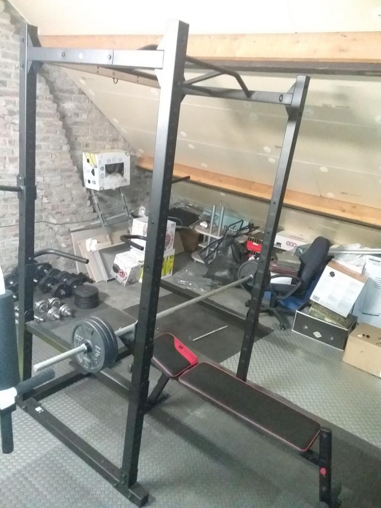 Rak cage de musculation,banc,barre,poids, Enlèvement