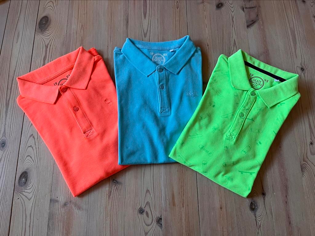 3 polo’s, C&A, maat 170/176, Enfants & Bébés, Vêtements enfant | Taille 170, Garçon, C&A, Enlèvement ou Envoi, Chemise ou À manches longues