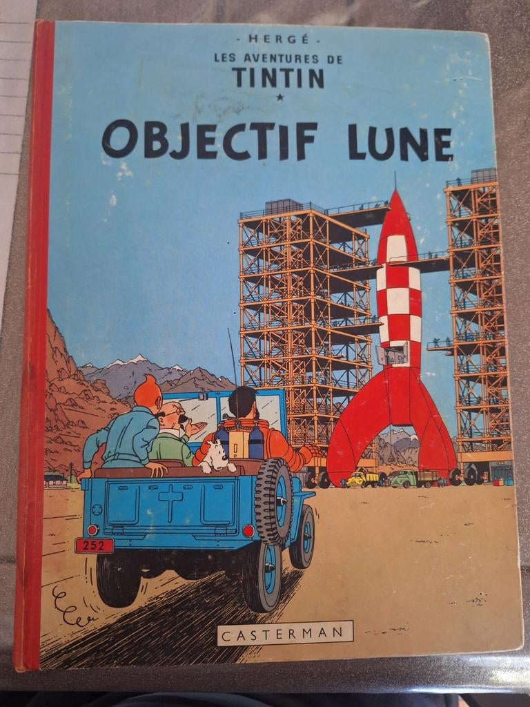 tintin objectif lune, Ophalen of Verzenden, Kuifje, Gebruikt