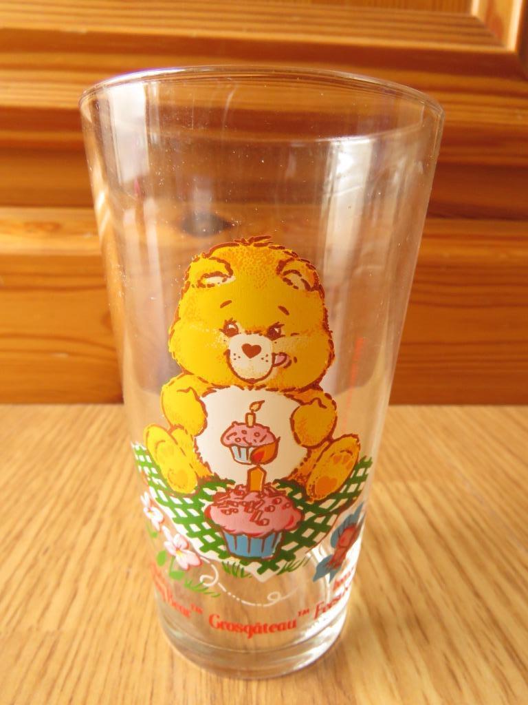 verre Bisounours Troetel Beertjes Grosgâteau de 1985, Collections, Enlèvement ou Envoi, Utilisé, Verre à soda
