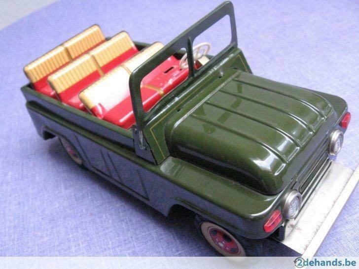 Blikken jeep  Jaren 50, Ophalen of Verzenden, Gebruikt