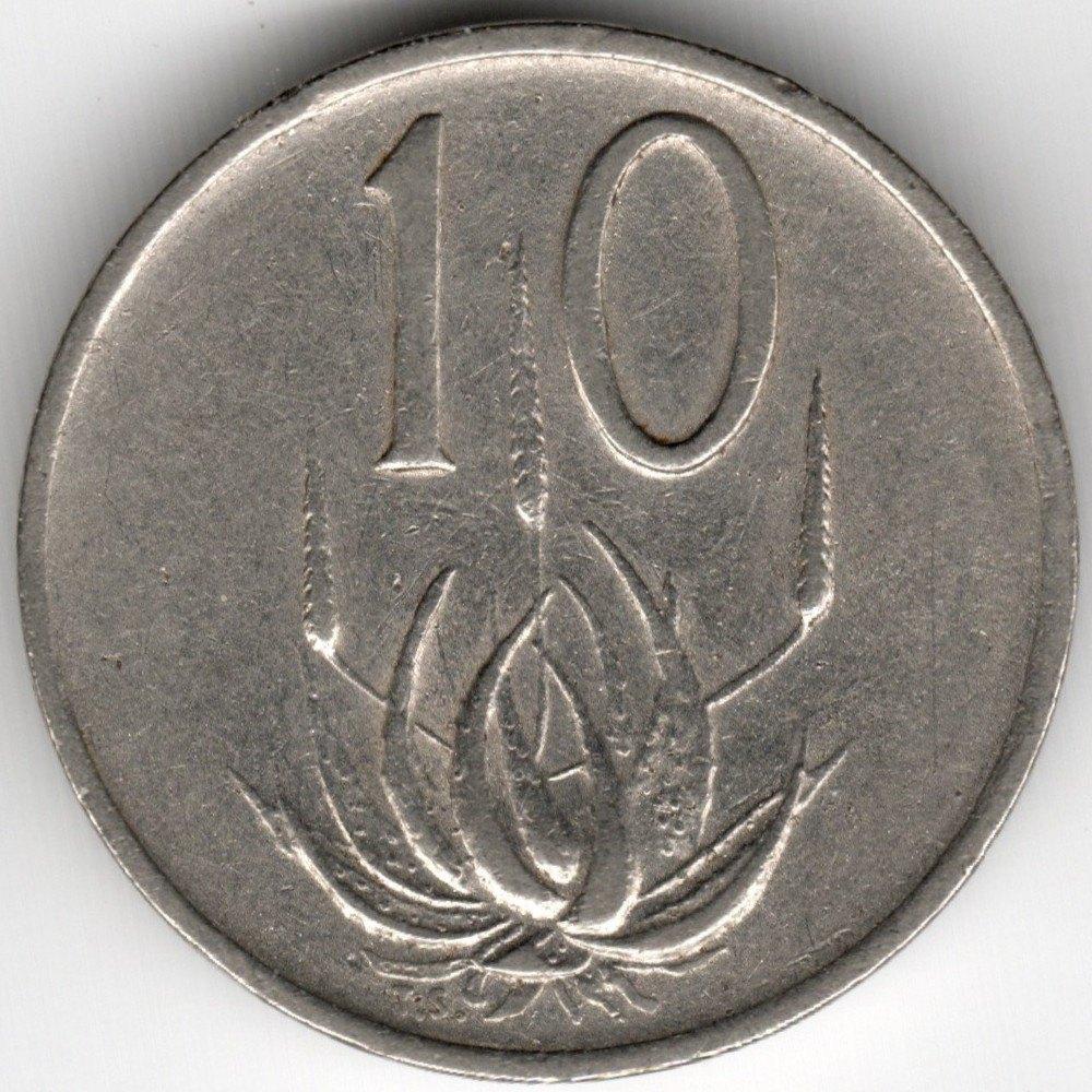 Afrique du Sud : 10 Cent 1972 KM #85 Ref 16280, Timbres & Monnaies, Monnaies | Afrique, Enlèvement ou Envoi, Afrique du Sud, Monnaie en vrac