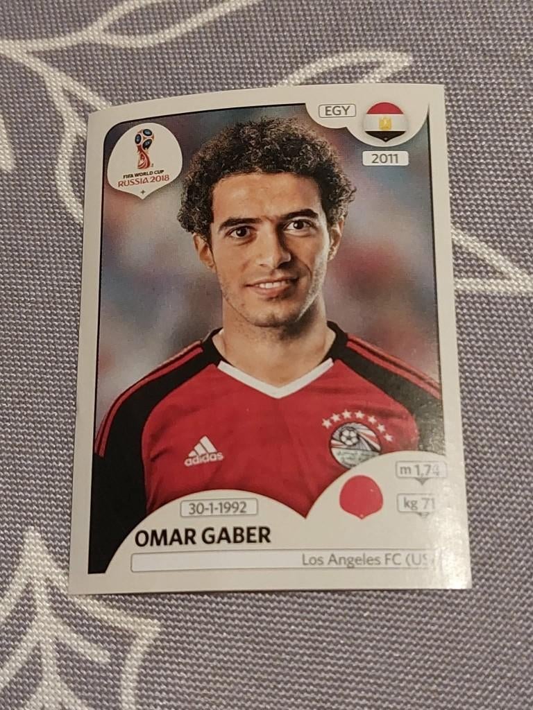 Panini / Sticker / Omar Gaber / Egypte / WK 2018, Verzenden, Nieuw, Poster, Plaatje of Sticker