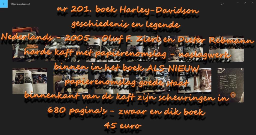 201. Livre Harley-Davidson, frais de port inclus, Envoi, Comme neuf, Olif F Zierl, Marque ou Modèle