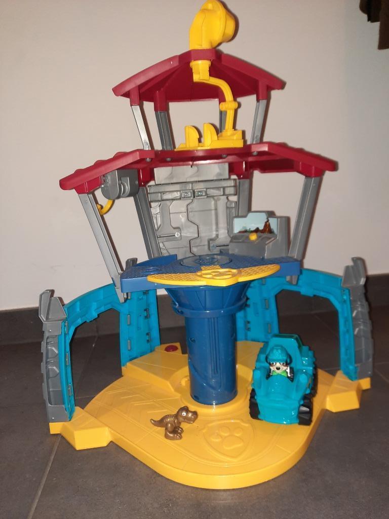 Paw patrol dino rescue toren (met kleine dino en hond Rex), Enlèvement, Comme neuf