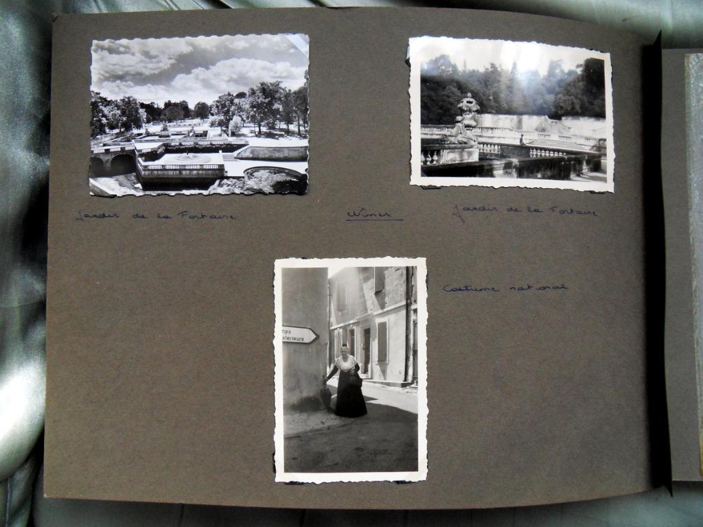 Oude fotoboek, gedeeltelijk gevuld met oude fotos., Ophalen, Foto, Buitenland, Zo goed als nieuw