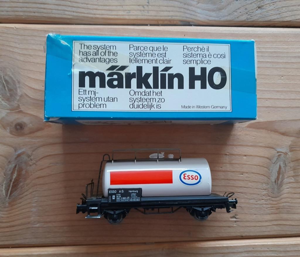 Marklin HO 4441 ketelwagen ESSO, Ophalen of Verzenden, Gebruikt