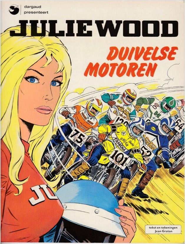 Julie Wood nr. 2 - Duivelse motoren - Jean Graton, Boeken, Stripverhalen, Jean Graton, Eén stripboek, Ophalen, Gelezen