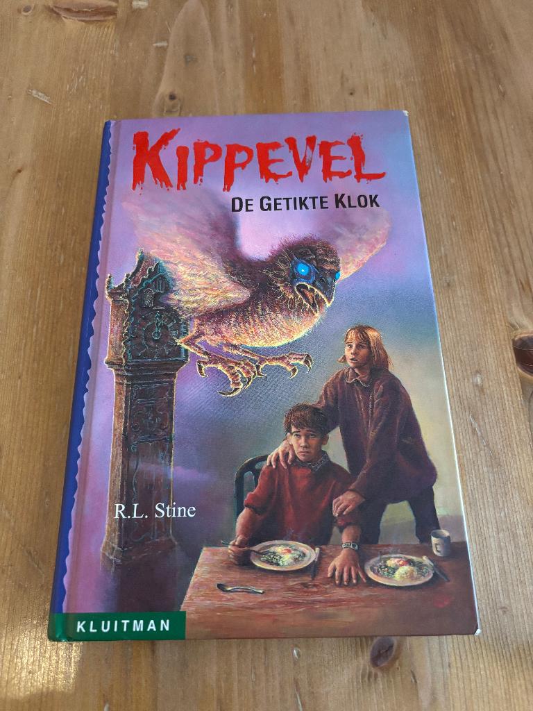 R.L. Stine : kippenvel De getikte klok (10+), Enlèvement ou Envoi, Utilisé, R.L. Stine