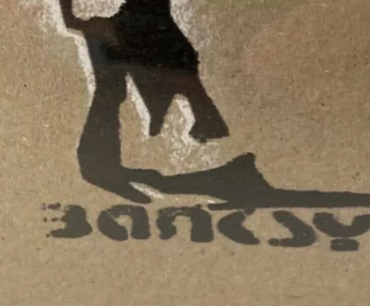 BANKSY : œuvre encadrée limitée à 50 exemplaires, Enlèvement ou Envoi
