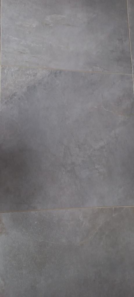 Carrelage 60 x 60 grès  gris rectifié, Neuf, Carrelage de sol, Céramique, Enlèvement