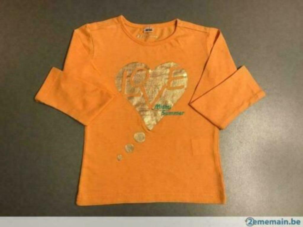 Miami Summer t-shirt - Maat 98/104, Meisje, Ophalen of Verzenden, Zo goed als nieuw, Shirt of Longsleeve