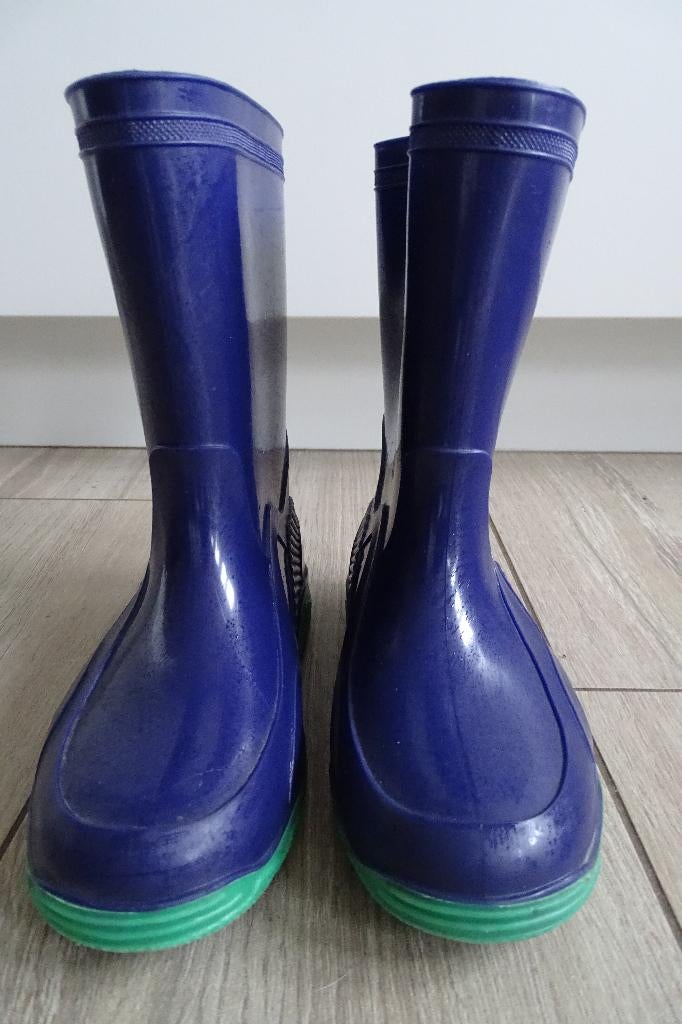 Paars/blauwe regenlaarzen maat 32, Kinderen en Baby's, Kinderkleding | Schoenen en Sokken, Gebruikt, Laarzen, Jongen of Meisje