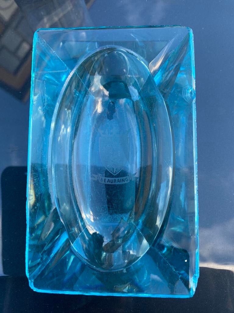 Emblème sablé par cristal de cendrier de Beaureng, Enlèvement ou Envoi