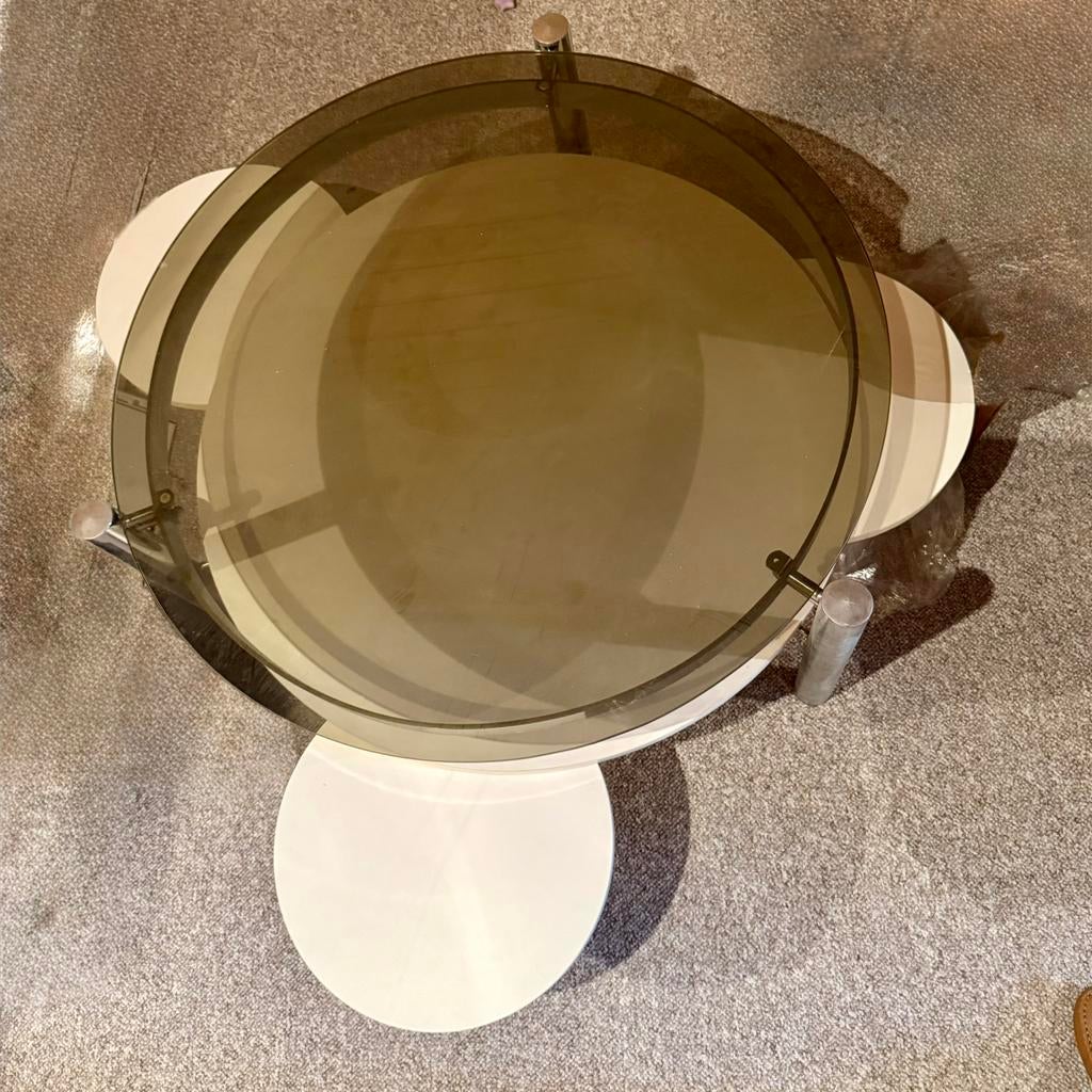 Table de salon avec plateau en verre, Enlèvement, Utilisé
