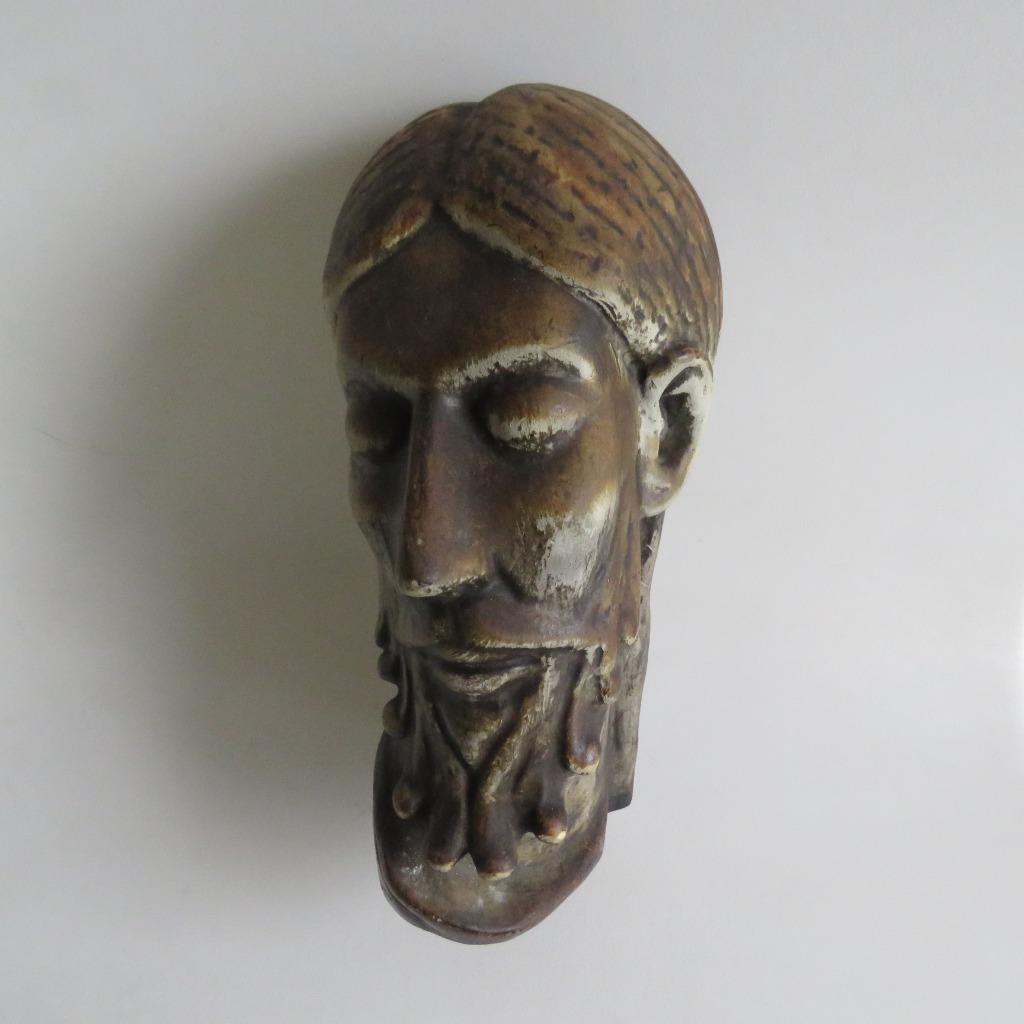 Statue en plâtre du Christ de la Croix Tordue ou Brune, Enlèvement ou Envoi