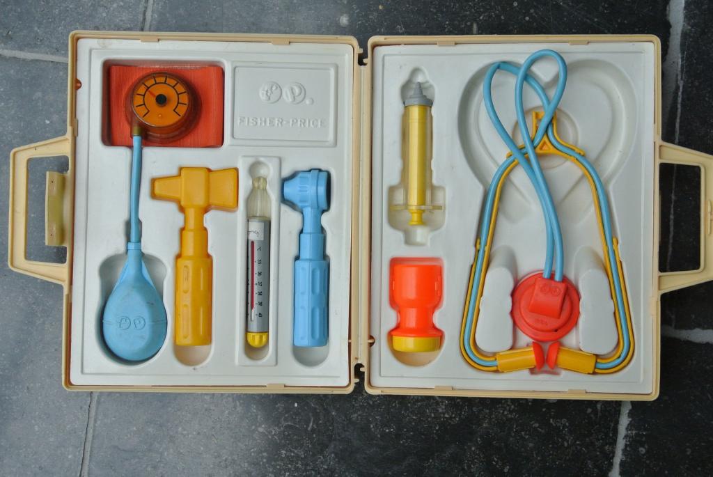 dokterskoffer fisher price, vintage, Ophalen of Verzenden