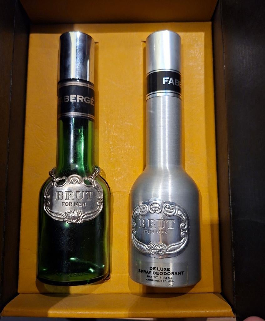 Coffret vintage Fabergé Brut USA