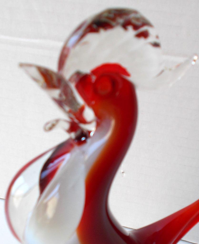 Mid Century Murano Glazen Haan Sculptuur Beeld Seguso Glas, Verzamelen, Ophalen of Verzenden