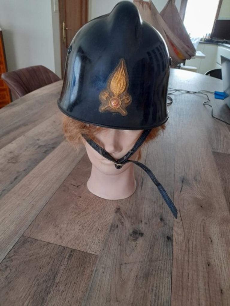 Oude Italiaanse brandweerhelm, Ophalen of Verzenden, Overige soorten, Helm of Baret