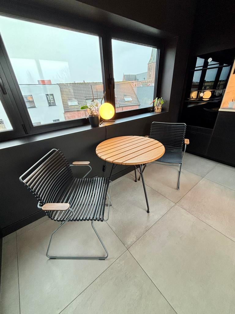 HOUE Circum bamboe tafel 74cm, Huis en Inrichting, Tafels | Bijzettafels, Zo goed als nieuw, Ophalen