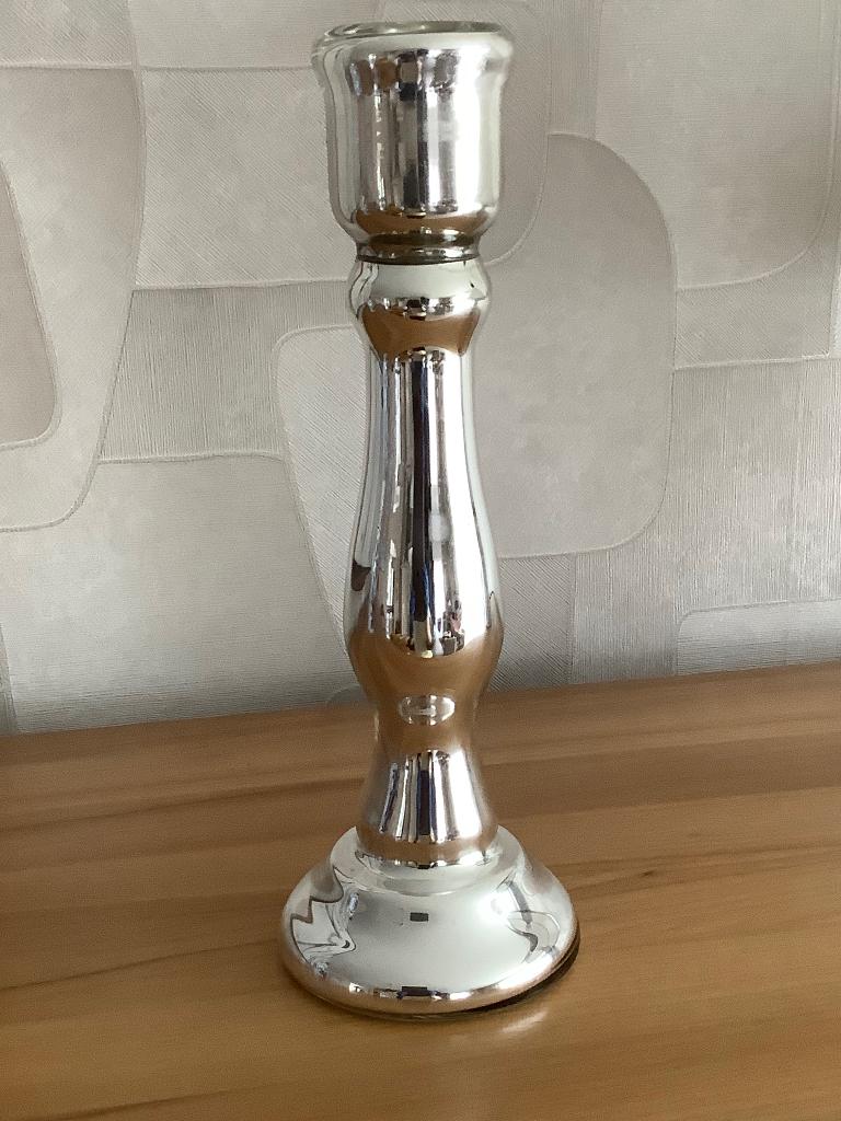 Vintage verzilverde kandelaar, Enlèvement ou Envoi, Argent