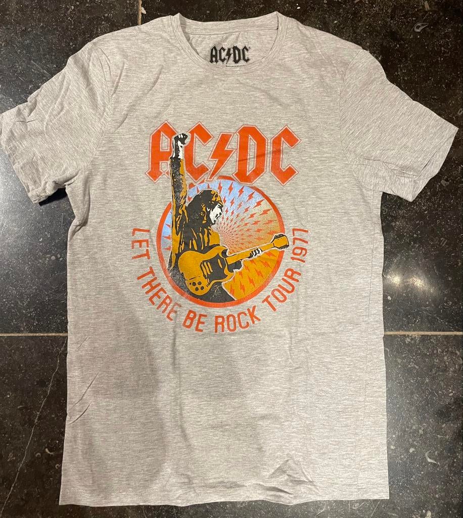 T-shirt vintage AC/DC - Let There Be Rock - Tour 1977, Collections, Musique, Artistes & Célébrités, Comme neuf, Vêtements, Enlèvement