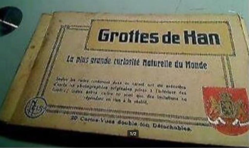 Anciennes cartes-vues des grottes de Han., Enlèvement ou Envoi, 1940 à 1960, Non affranchie