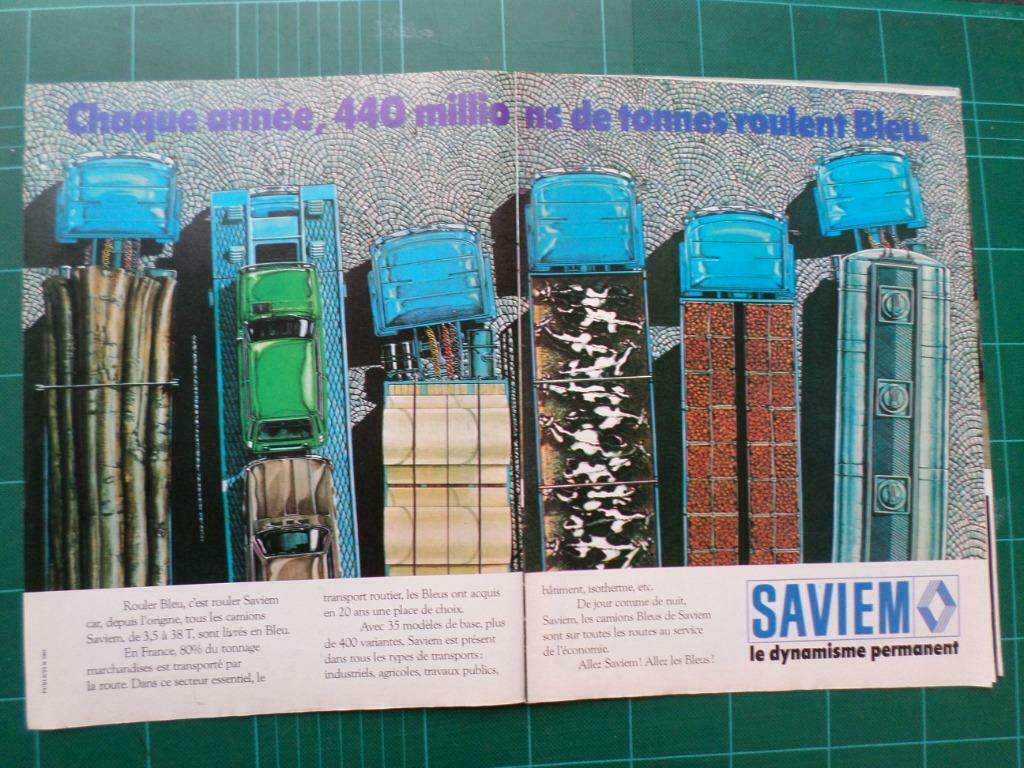 Saviem - publicité papier - 1976, Enlèvement ou Envoi, Utilisé, Autres types