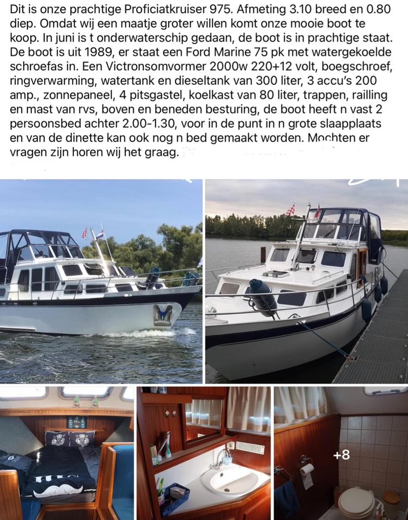 Proficiat kruiser, Watersport en Boten, Ophalen of Verzenden, Zo goed als nieuw