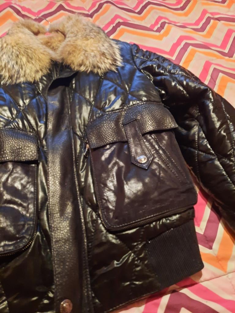jas in pels normale prijs 110 euro echt mooie jas en warm, Ophalen, Zo goed als nieuw