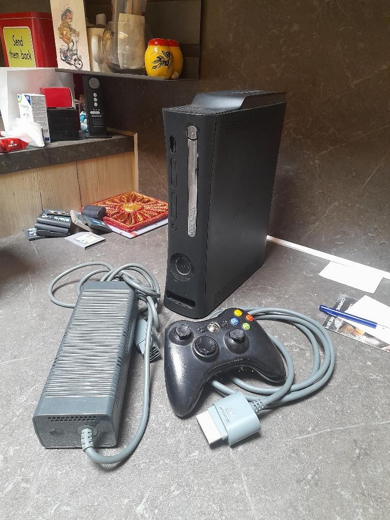 Xbox 360 fat noire, Enlèvement ou Envoi, Utilisé
