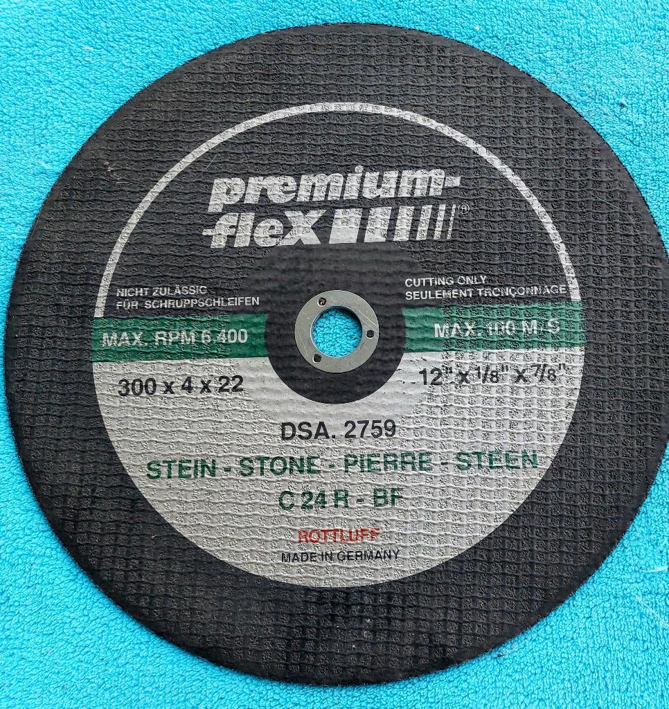 Doorslijpschijf dia 300 voor steen en beton., Ophalen of Verzenden, Nieuw