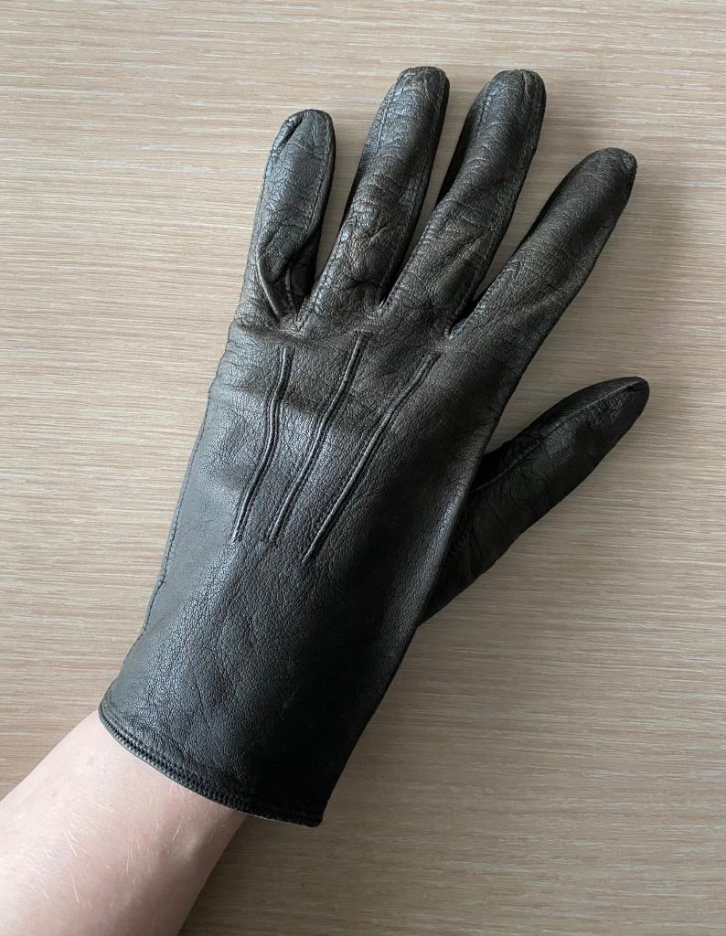 Donkerbruine vintage handschoenen, Verzenden, Gedragen, Handschoenen