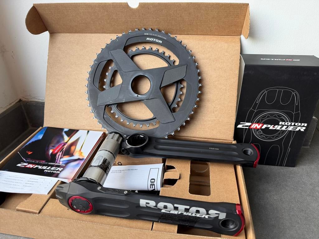 Rotor 2INpower vermogensmeter voor racefiets, Ophalen of Verzenden, Gebruikt