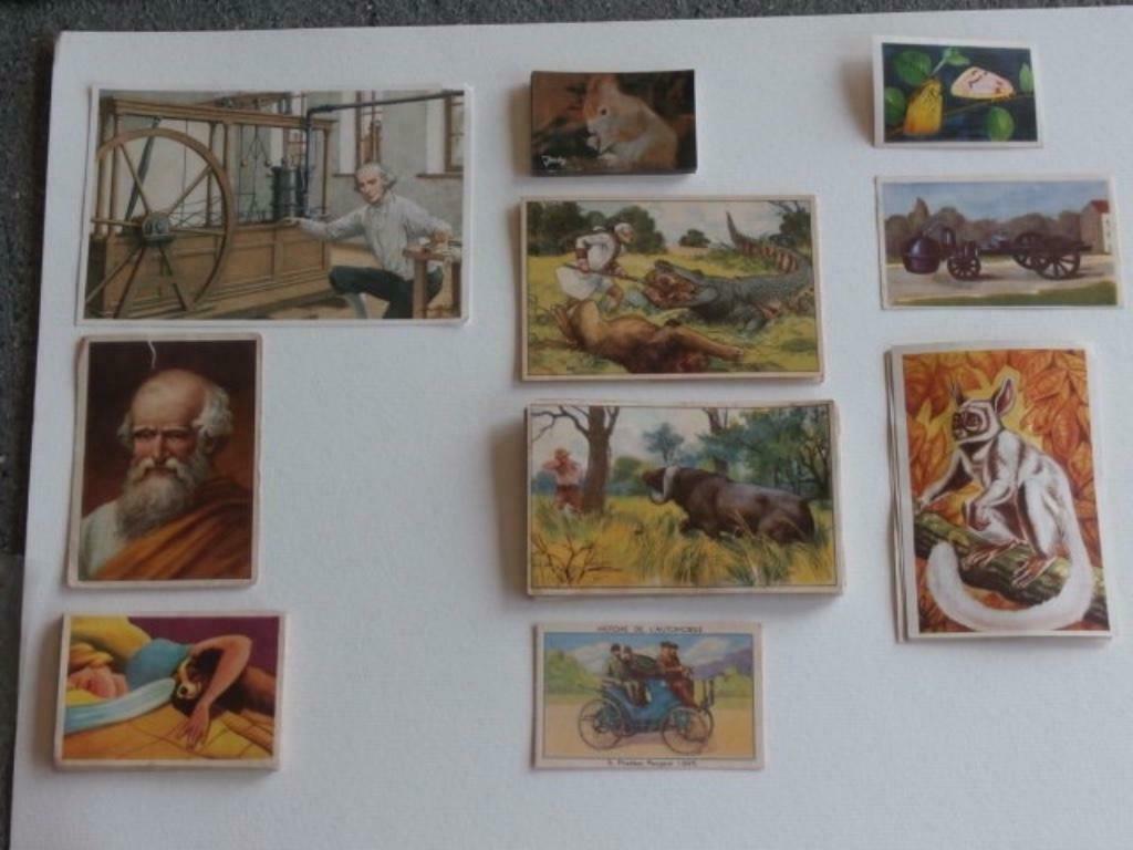 beaucoup de chromos divers (40), Collections, Photos & Gravures, Utilisé, Gravure, Autres sujets/thèmes, Enlèvement ou Envoi