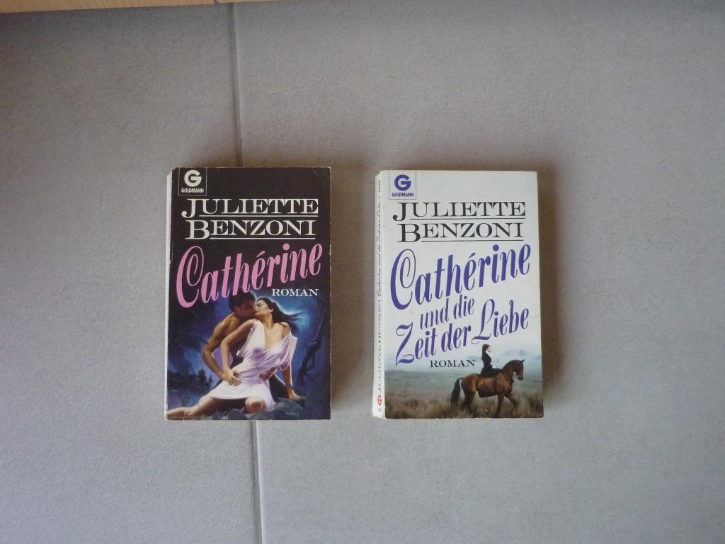 Lot van 2 Duitse boeken romans Catherine v Juliette Benzoni, Boeken, Ophalen of Verzenden, België