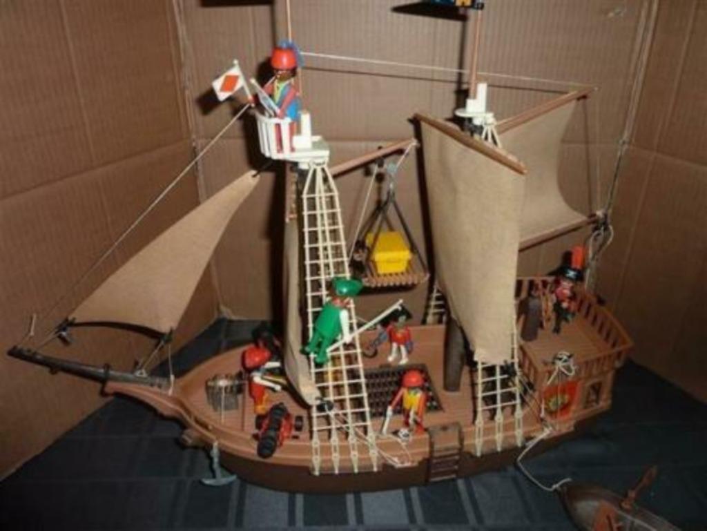 PLAY MOLILE PIRATENBOOT, Kinderen en Baby's, Speelgoed | Playmobil, Ophalen, Zo goed als nieuw, Los Playmobil