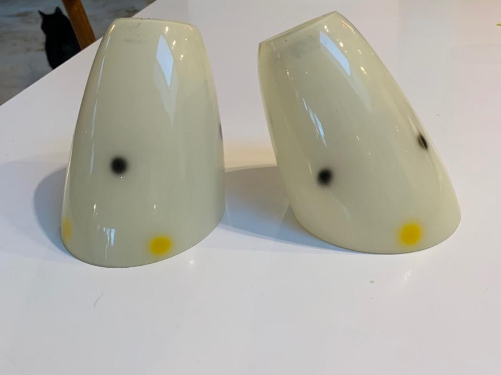 2 vintage lampenkapjes, Ophalen of Verzenden, Gebruikt