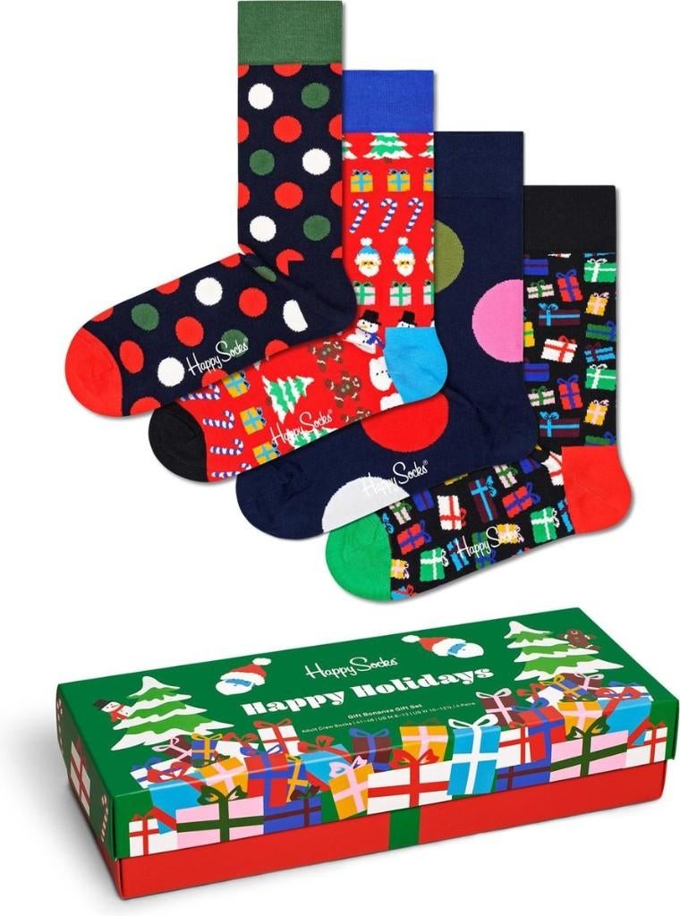 Happy Socks Gift Bonanza Socks Gift Set (4-pack) - Kerst, Kleding | Heren, Sokken en Kousen, Ophalen of Verzenden, Nieuw