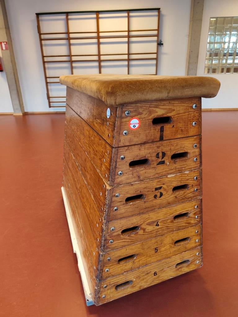 Springkast / plint 6-delig / gymnastiek, Sport en Fitness, Turnen, Ophalen