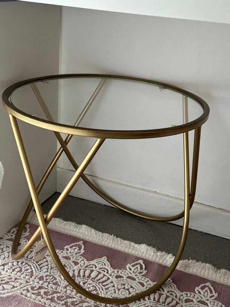 Table basse d’appoint, Enlèvement ou Envoi, Comme neuf, Verre