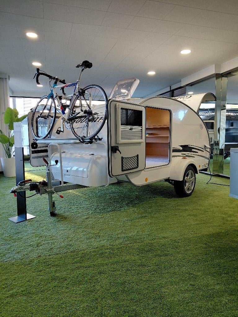 Verhuur teardrop/mini-caravan Gobanna 1500 Brake België, Caravans en Kamperen, Caravans, Bedrijf, tot en met 2, tot 500 kg, Overige