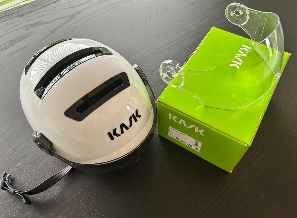 Fietshelm Kask Urban R maat M met extra visier, Fietsen en Brommers, Fietsaccessoires | Fietshelmen, Ophalen, Kask / KASK, M, Zo goed als nieuw