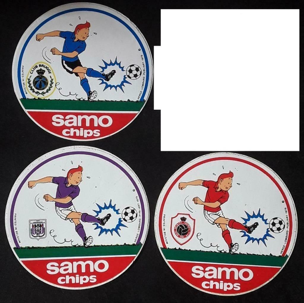 Strip Stickers Kuifje voetbalt, Verzamelen, Ophalen of Verzenden, Zo goed als nieuw, Strip of Tekenfilm