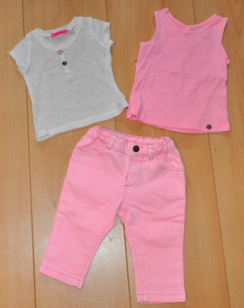 IKKS bébé fille 3 mois, lot tops et pantalon tb état, Ophalen of Verzenden, Zo goed als nieuw, Setje, IKKS