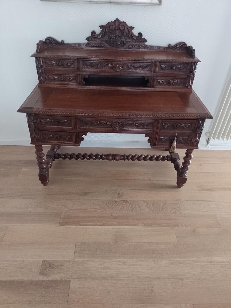Frans bureau Lodewijk XIII stijl 19de eeuw, Antiek en Kunst, Ophalen