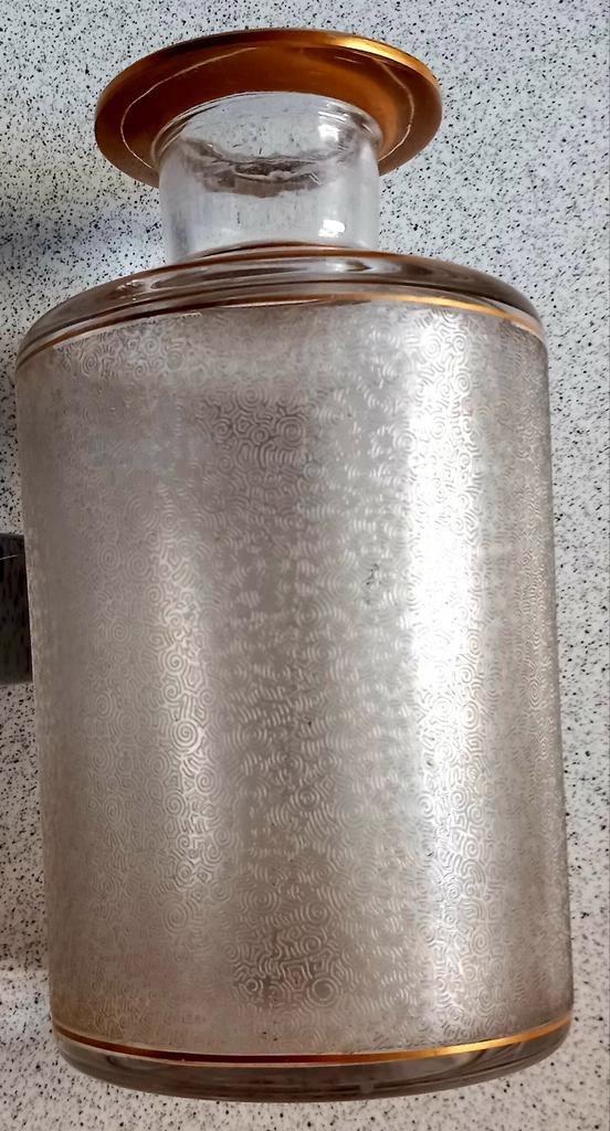 Flacon de parfum ancien en cristal Saint Louis 23 cm, Enlèvement
