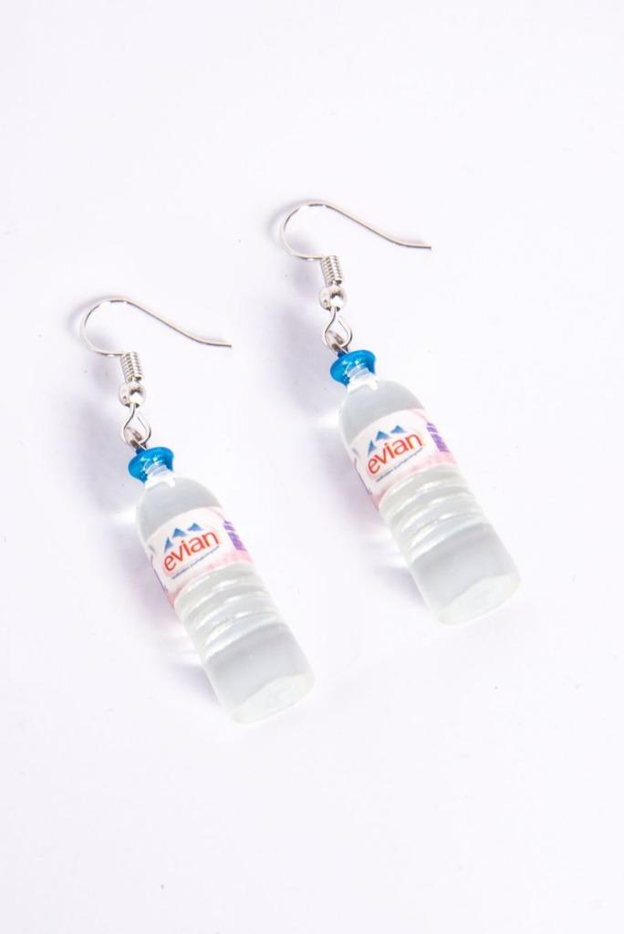 Coole oorbellen Evian water fles, Ophalen of Verzenden, Nieuw