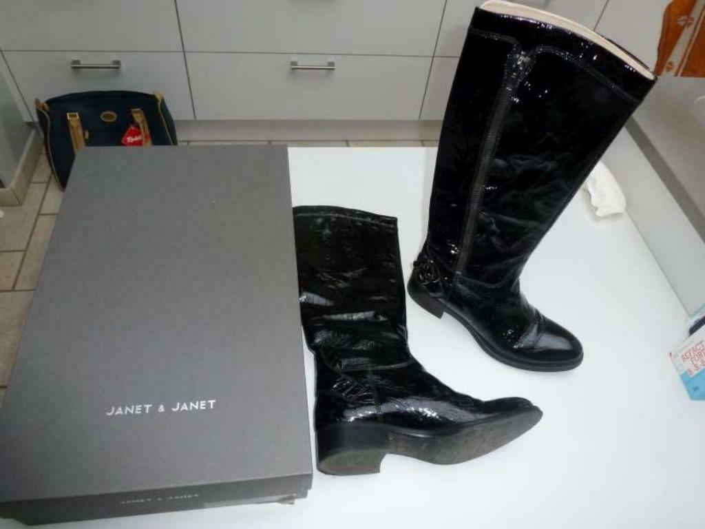 JANET&JANET Dames laarzen in lak, Kleding | Dames, Ophalen of Verzenden, Gedragen